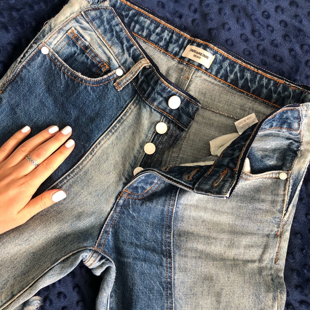 Zadig and Voltaire patchwork jeans